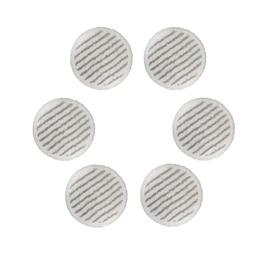 Steam Mop Replacement Pads Super-Absorbent Machine Washable 6 Piece Compatible with Shark S7000AMZ S7001 White Gray