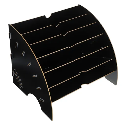（black ）Display Stand Book Stand Desk Paper Organizer A4 Paper Desk Rack File Paper Organizer for Table File Storage Shelf File