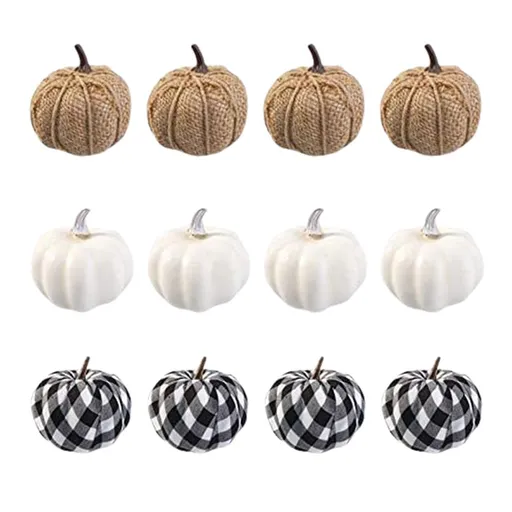 Artificial Pumpkins Harvest Fake Pumpkin Models for Fall Thanksgiving Halloween Decoration