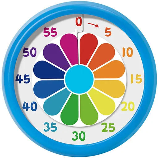 Kitchen Timer - Kitchen Timer - Timer - Digital Kitchen Timer - Child-Friendly Visual Mechanical Timer - Magnetic Sticker Timer - Rainbow Pattern