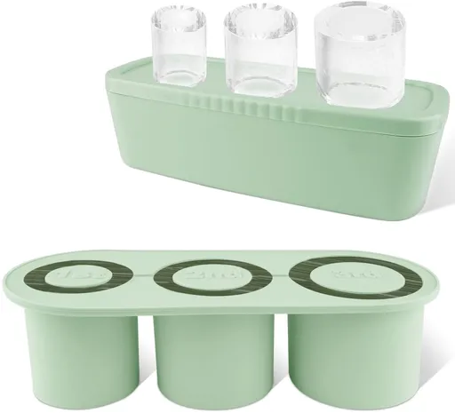 Ice Cube Tray - Silicone Ice Cube Tray - Ice Cube Mold - Ice Cube Mold - For chilling cocktails, whiskey, drinks, coffee, ice cubes - 40 oz - Green