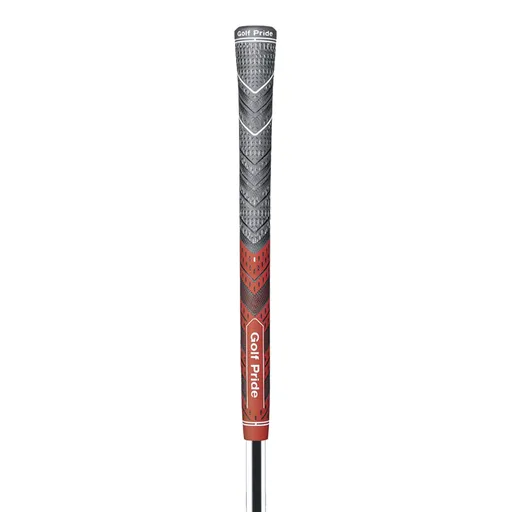 2 Pcs Red MCC PLUS4 Midsize Golf Grip - Rubber and Cotton Thread Hybrid, 265 mm, 72g, Core 60