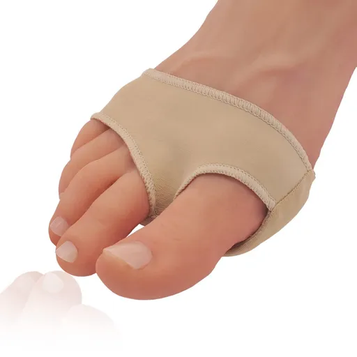 Gel Forefoot Cushion, Anti-pain Foot Insoles, Anti Grinding Metatarsal Ball of Foot Pads, Nylon Sleeves, Silicone 2 pcs