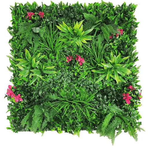 Flowering Lilac Vertical Garden / Green Wall UV Resistant 100cm X 100cm Panel