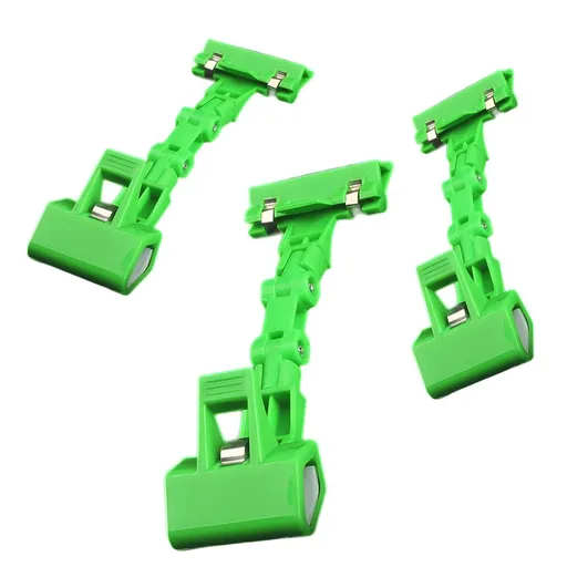 3Pcs Double Sided Clip Sign Clips Clip Holder Sign Holder Clip Paper Holder for Table Top Clip On Sign for Paper (Green)