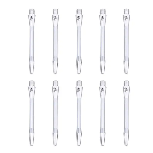 10Pcs Metal Shafts Aluminium Alloy 48mm Silver Cylindrical for Dart Accessories
