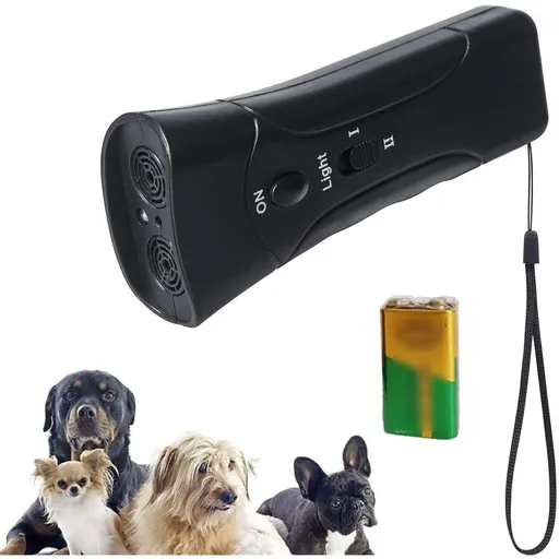 Pet Gentle Anti Barking Device with Battery, New Ultrasonic Pet Trainer for Dogs, Instantly Stop Barking & Other Bad Behaviors with 1 Click of A Button, for All Dogs for Puppies & Dogs