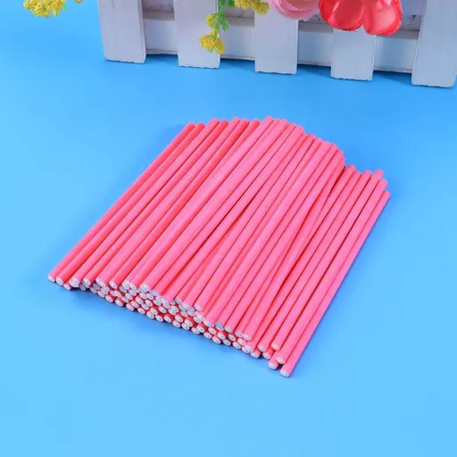 100pcs Rosy Cakesicle Sticks for Party Treats, Cake , Baking, and Craft Projects