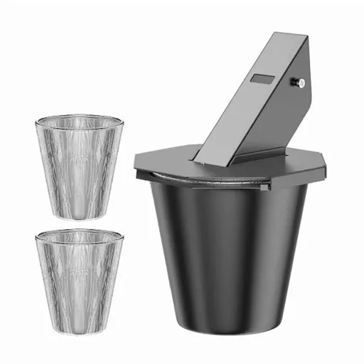 Drip Bucket with Grease Trap Funnel and Disposable Foil Liner,Large Capacity Grease Bucket Grease Catcher for BBQ&Picnic