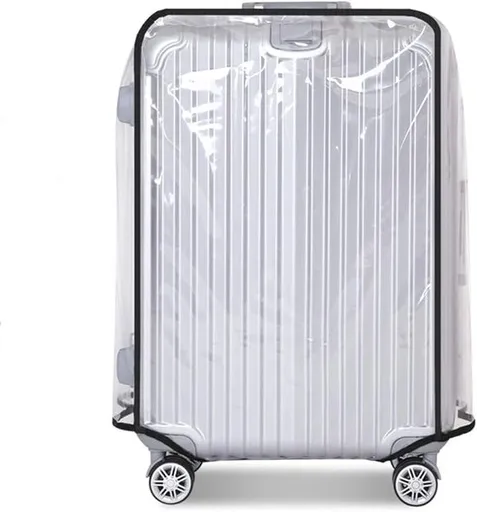 Luggage Cover - Transparent PVC Material - Waterproof and Scratch Resistant - Semi-transparent Luggage Cover - Suitable for Business Travel and Daily Use - 26