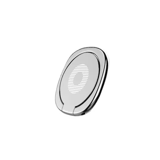 Iring Phone Ring Finger Holder Stand Mobile Grip with Mount Hook for iPhone and iPad - Silver