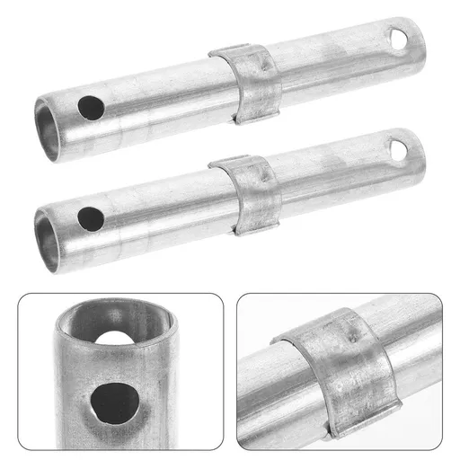 4Pcs Durable Steel Scaffold Connectors Plated Silver Scaffolding Pins for Mobile Use