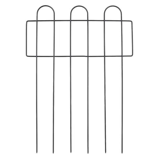 Decorative Garden Fence Iron Metal Wire Garden Fence Ground Stake Animal Barrier Fence for Outdoor Flower Bed Edging