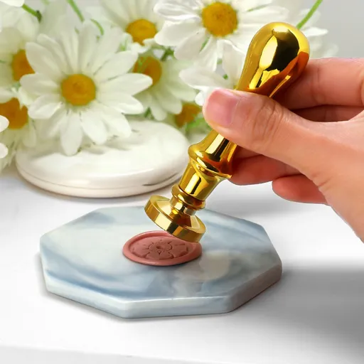 Wax Seal Stamp Handle Non-slip Brass Stamp Handle Replacement Brass Handle With Alloy Screw Simple Installation Accessories Stamps