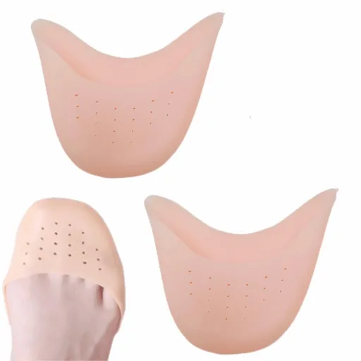 2 Pcs Ballet Dance Toe Pads Soft Silicone Gel Toe Covers High Heels Toe Caps for Women Toe Protector with Breathable Hole