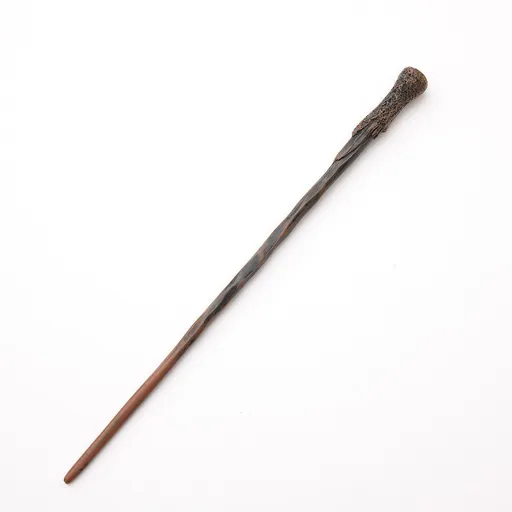 Classic Retro Wizard Wand, Stable Metal Reinforced Structure, Christmas Party Prop, Style 4, Red Gold Stamping Ribbon Gift Box