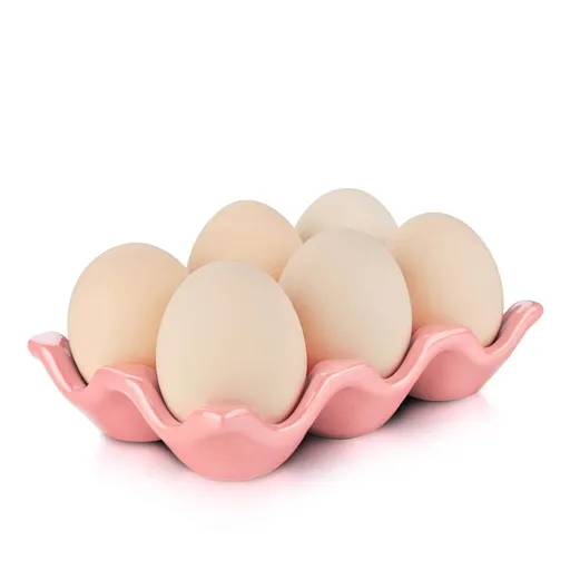 6 Cups Egg Tray Serveware, Eggs Dispenser, Egg Holder Set Kitchen Restaurant Fridge Storage Decorative Accessory