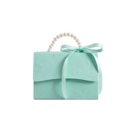 20pcs Pearl Handle Gift Box Set Wedding Favour Candy Box Party Packaging - S
