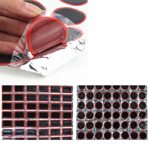 Bike Inner Tube Repair Kit - Bicycle Tube Patch Kits Bicycle Tire Repair kit Inner Tube Patch kit Rubber Patch kit 96 PCS