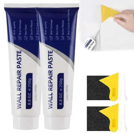 Efficient Drywall Repair Kit with Scraper, 2026 New Quick Drying Wall Mending Agent for Holes and Cracks Multi-Functional Drywall Patch Paste for Home Fix