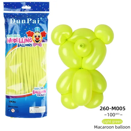 Magic Balloon 260cm Latex Macaron DIY Marca-fruit Green Product type: balloon; Common size reference: 5 inch(diameter12cm), 10 inch(25cm), 12 inch(30cm), 18 inch(45cm), 36 inch(90cm)