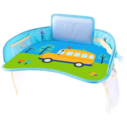 Mu suo Cartoon Car Seat Dining Table Oxford Cloth Fold Dining table school bus