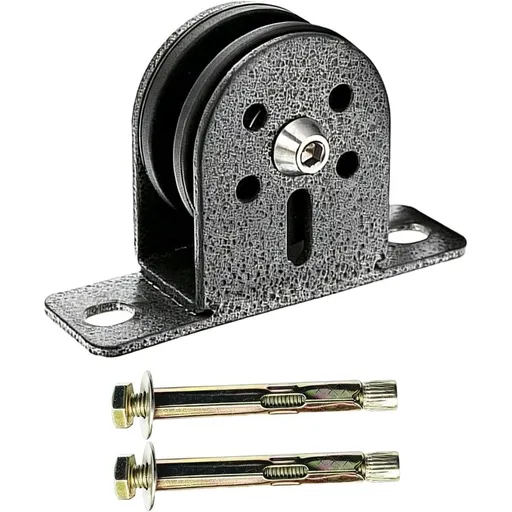 Wire Rope Pulley Block – Fixed Bearing Hoisting Sheave, Silent Steel Wheel Guide System, Ground Mounted Lifting Accessory for Load Direction Control (1 Piece)