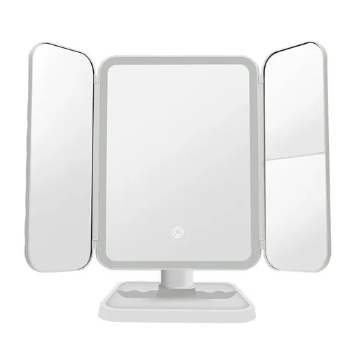 Trifold LED Makeup Mirror Beauty Lights