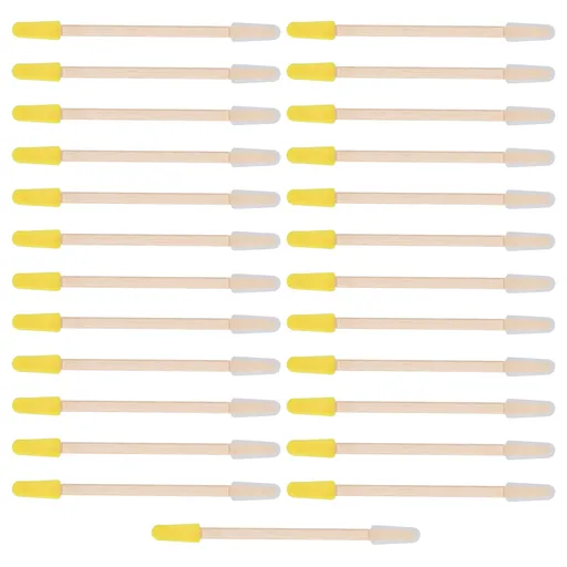 25PCS Beekeeping Double‑Headed Bamboo Plastic Picking Pen Bee Milk Pulp Taking Apiculture Tools