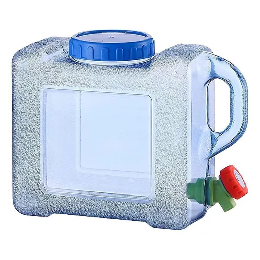 Water Container Water Storage Bucket with Faucet Portable Water Canteen for Outdoor Camping Hiking Picnic