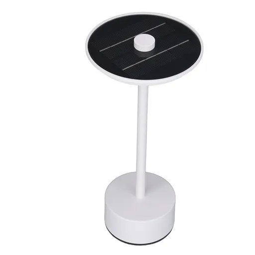 Solar Table Lamp LED Cordless 3 Light Source Touch Control Stepless Dimmable IP44 USB Rechargeable Bedside Lamp for Outdoor Camping
