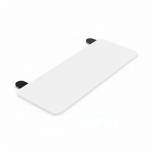 Tooleroo Folding Tray Desk Extender - Clamp-On Table Extension Shelf White