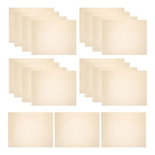 50 Pieces Light Brown Traditional Rice Paper with Strong Texture Xuan Paper for Painting and Drawing