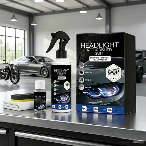 Clear Plastic Polish, Headlight Restoration Polish, Plastic Cleaner & Scratch Remover, Restores Clarity, Removes Yellowing, Oxidation & Cloudiness