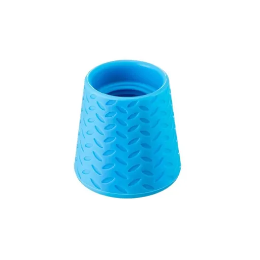Portable Outdoor Dog Shower, 2-Pcs Silicone Bottle Attachment Shower Head, Grooming Tool for Dogs Cats, Travel Bathing Gear, Hiking Beach Camping Pet Accessories for Mud Sand Dirt Removal（blue）