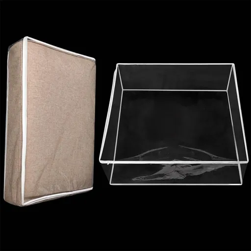 Plastic Sofa Seat Cushion Covers,1Pc 28x28x9in Waterproof Couch Covers,Furniture Sofa Seat Slipcover,Wear Resistant Couch Furniture Seat Couch Cover for Anti Cat Dog Clawing Scratching(Clear)