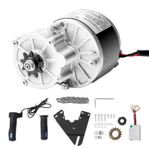 250W Electric Powerful DC Motor Kit - 24V 2700rpm Brushed Motor with Upgraded Speed Controller, Throttle Grip Kit for Go Karts E-Bike Motorcycle Scooter