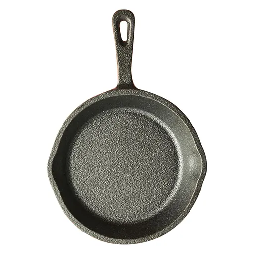 Small Frying Pan Cast Iron Handle Desing Nonstick Mini Sizzling Plate Egg Pan for Home Small Size 10cm Handle