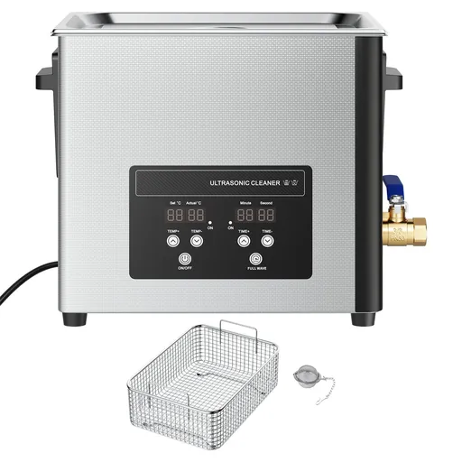 Ultrasonic Cleaner Professional 10L 180W Stainless Steel Digital Display