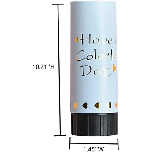 Colorful confetti Party Wedding hand-held firecrackers, birthday party Salute Cannon Hand Push 12 pieces
