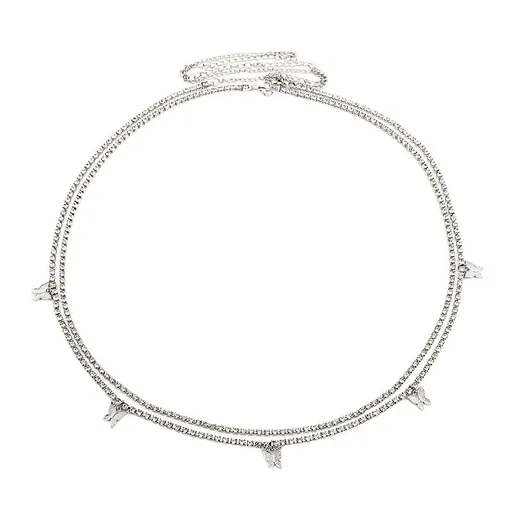 Butterfly Waist Chain Gold Silver Waist Chain Bohemian Multi-layer Waist Chain Beach Bikini Body Jewelry Accessories for Women