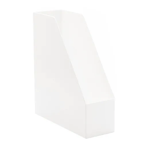 Book Storage Rack Simple Multifunctional Portable Plastic Desktop Bookend File Organizer for Office White