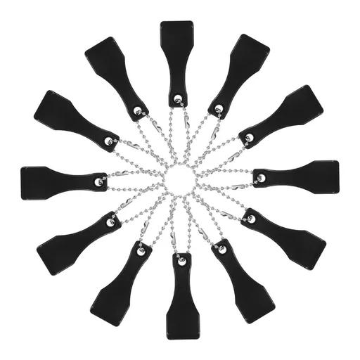Lotto Scratcher Tool Plastic Scoop Shape Black for Ticket Scraping 20Pcs