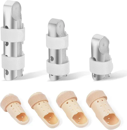 Finger Splint, 7PCS Finger Support Brace Stabilizer for Straightening Arthritis Knuckle Immobilization