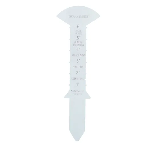 Grass Gauge 30cm Clear Funny Text Sturdy Iron Grass Height Measuring Ruler for Garden Yard Lawn