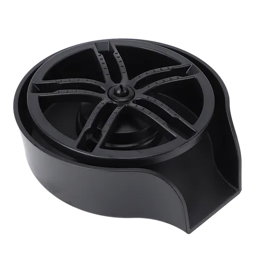 Automatic Glass Rinser Stainless Steel Cup Washer Professional Rust Resistant Pressure Glass Washer for Kitchen Sinks Black