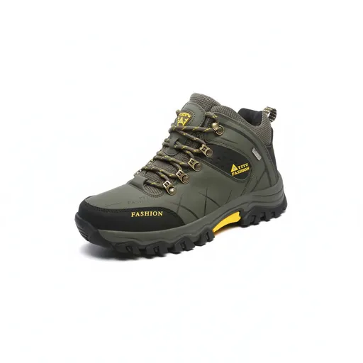 Men Hiking Shoes Waterproof High Top Size 47 8528 Army Green High-Top Cotton Shoes 41