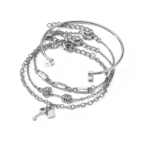 Minimalist Irregular Bracelet Set Women Layered Bangle Set Fashion Hand Jewelry h56325 Recommended Christmas Holiday Gift