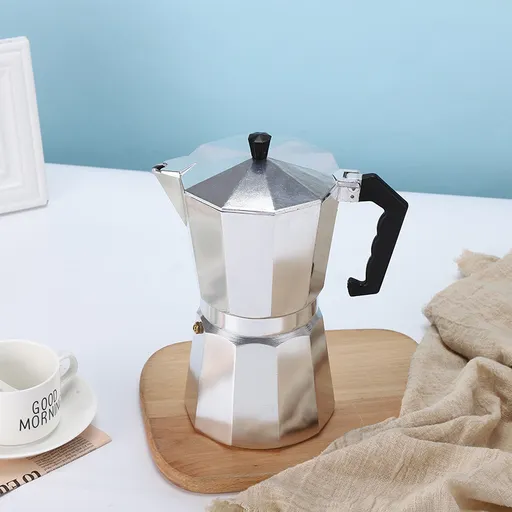 Moka Pot Premium Octagonal High Pressure 600ML Aluminum Coffee Maker Classic Italian Espresso