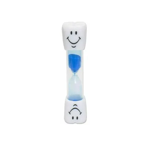 3 Mins Hourglass Sand Timer Kids Gifts Egg Kitchen Smiley Tooth Brushing Clock - Blue